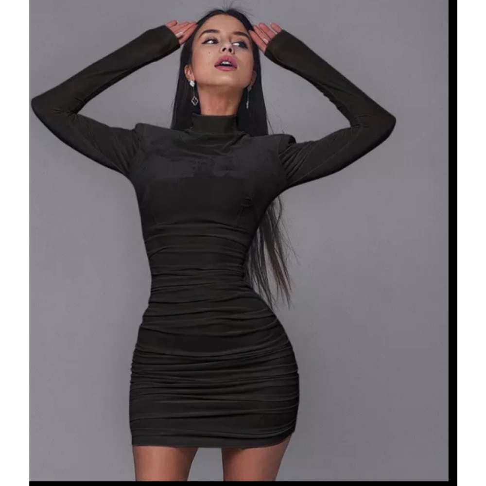 Sexy Bodycon Velvet Mini Dress Women Size M Women